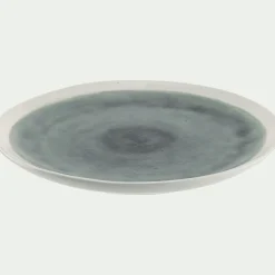 Assiette à dessert en grès D20,5cm - bleu autan