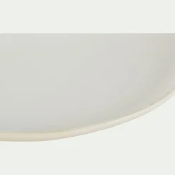 Assiette à dessert en grès D21cm - blanc ventoux