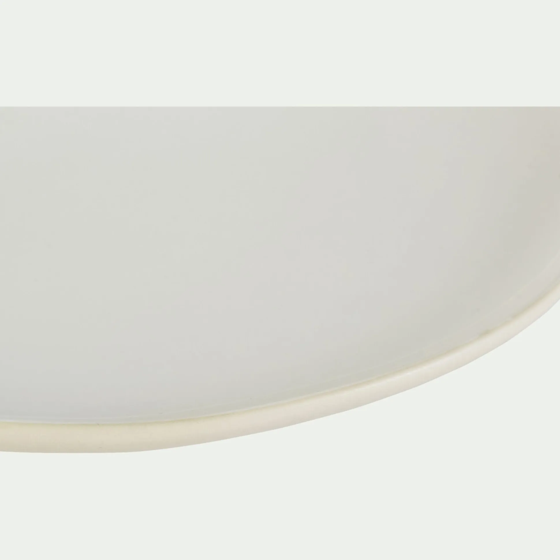 Assiette à dessert en grès D21cm - blanc ventoux
