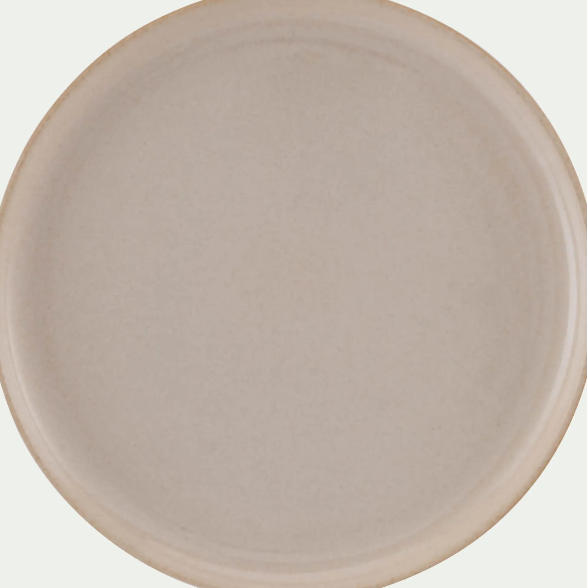 Assiette à dessert en grès D21,8cm - brun laquier