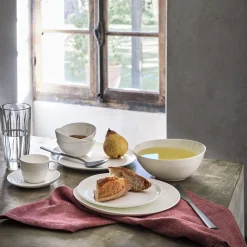 Assiette à dessert en porcelaine D21cm - blanc
