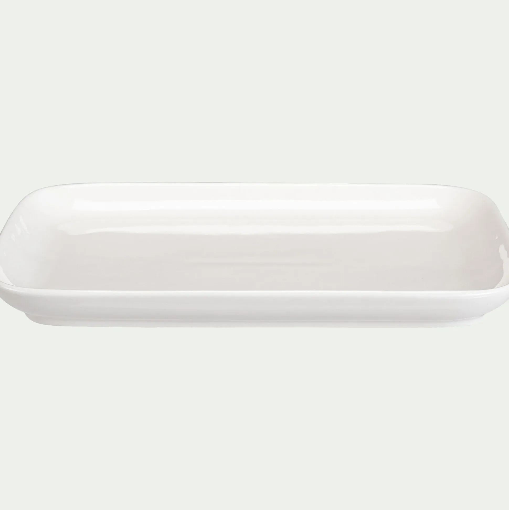 Assiette à dessert en porcelaine 14x21,5cm - blanc