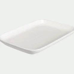 Assiette à dessert en porcelaine 14x21,5cm - blanc