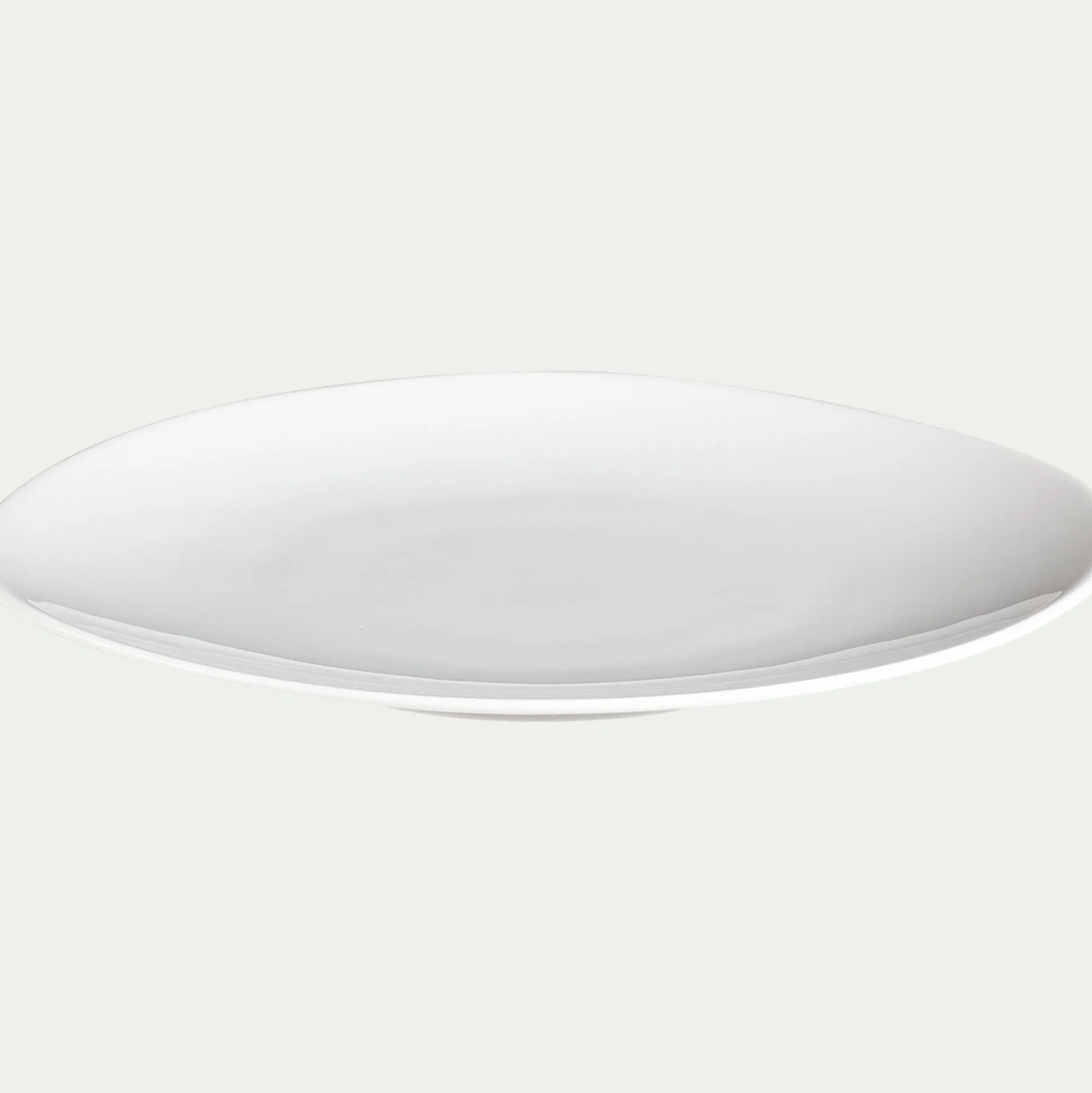 Assiette à dessert en porcelaine D24cm - blanc