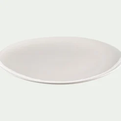 Assiette à pizza en porcelaine légère D30cm - blanc