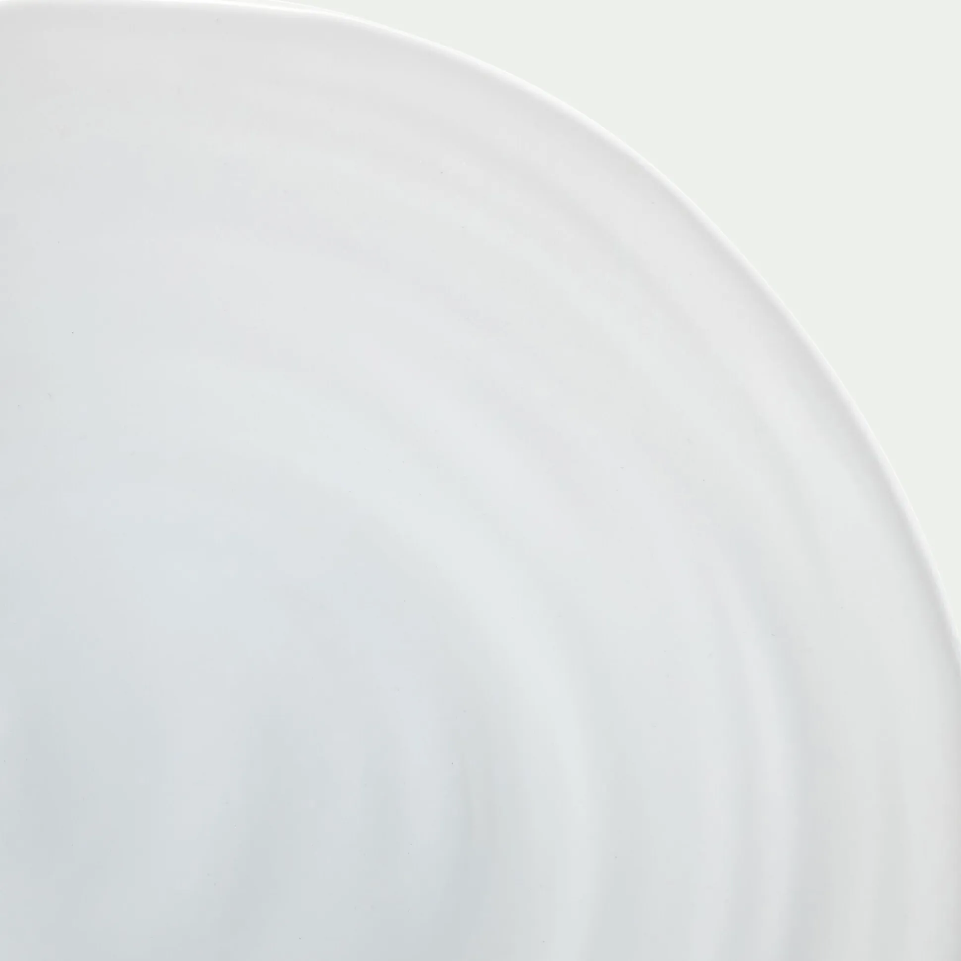 Assiette plate en faïence D26,5cm - blanc