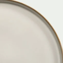 Assiette plate en grès D27cm - beige alpilles