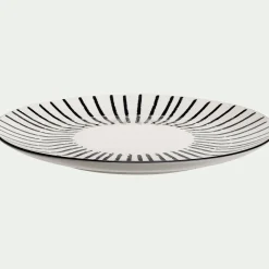 Assiette plate en porcelaine D26,5cm - blanc