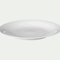 Assiette plate en porcelaine qualité hôtelière D27cm - blanc