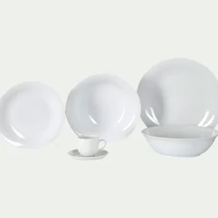 Assiette plate en porcelaine qualité hôtelière D27cm - blanc