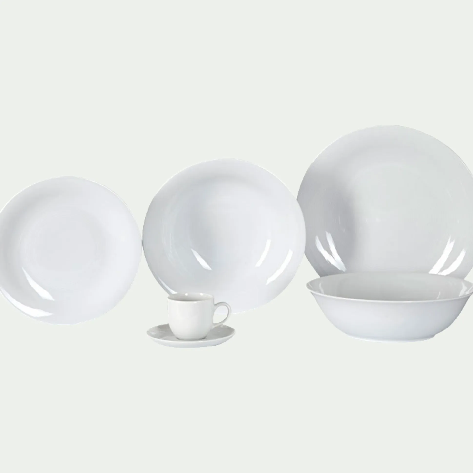 Assiette plate en porcelaine qualité hôtelière D27cm - blanc