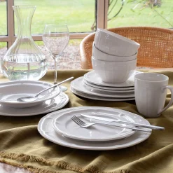 Assiette plate en porcelaine D26,8cm - blanc