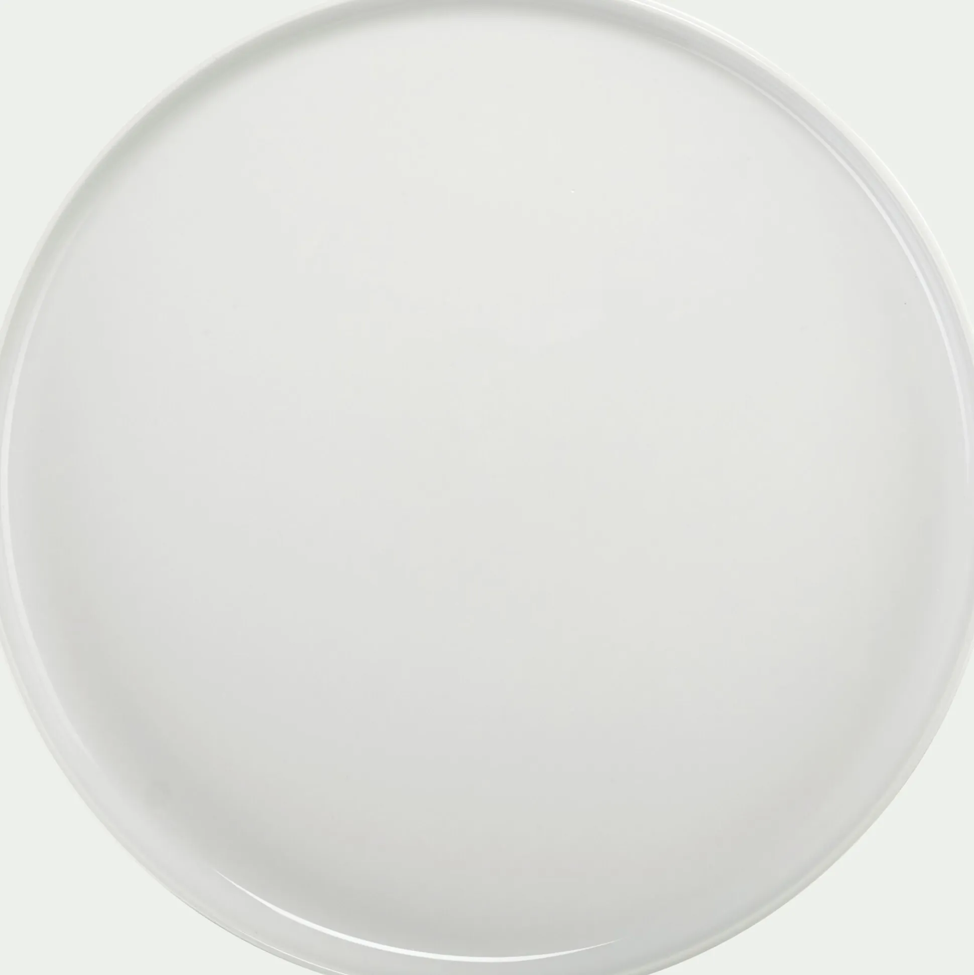 Assiette plate en porcelaine D26cm - blanc