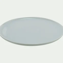 Assiette plate spirale en porcelaine D26cm - blanc