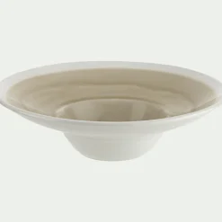 Assiette à risotto en grès D27cm - beige alpilles