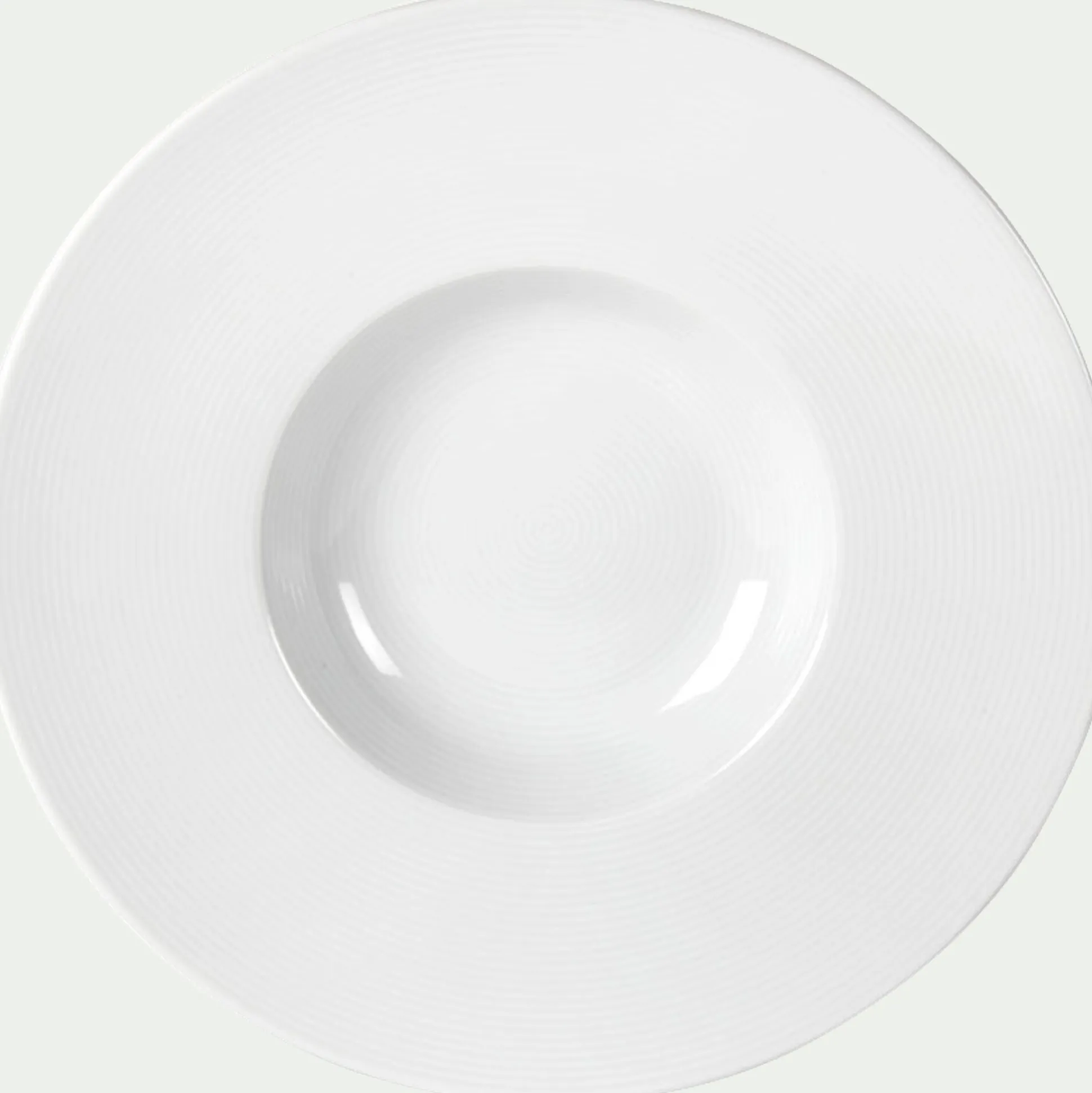 Assiette à risotto en porcelaine qualité hôtelière D27cm - blanc