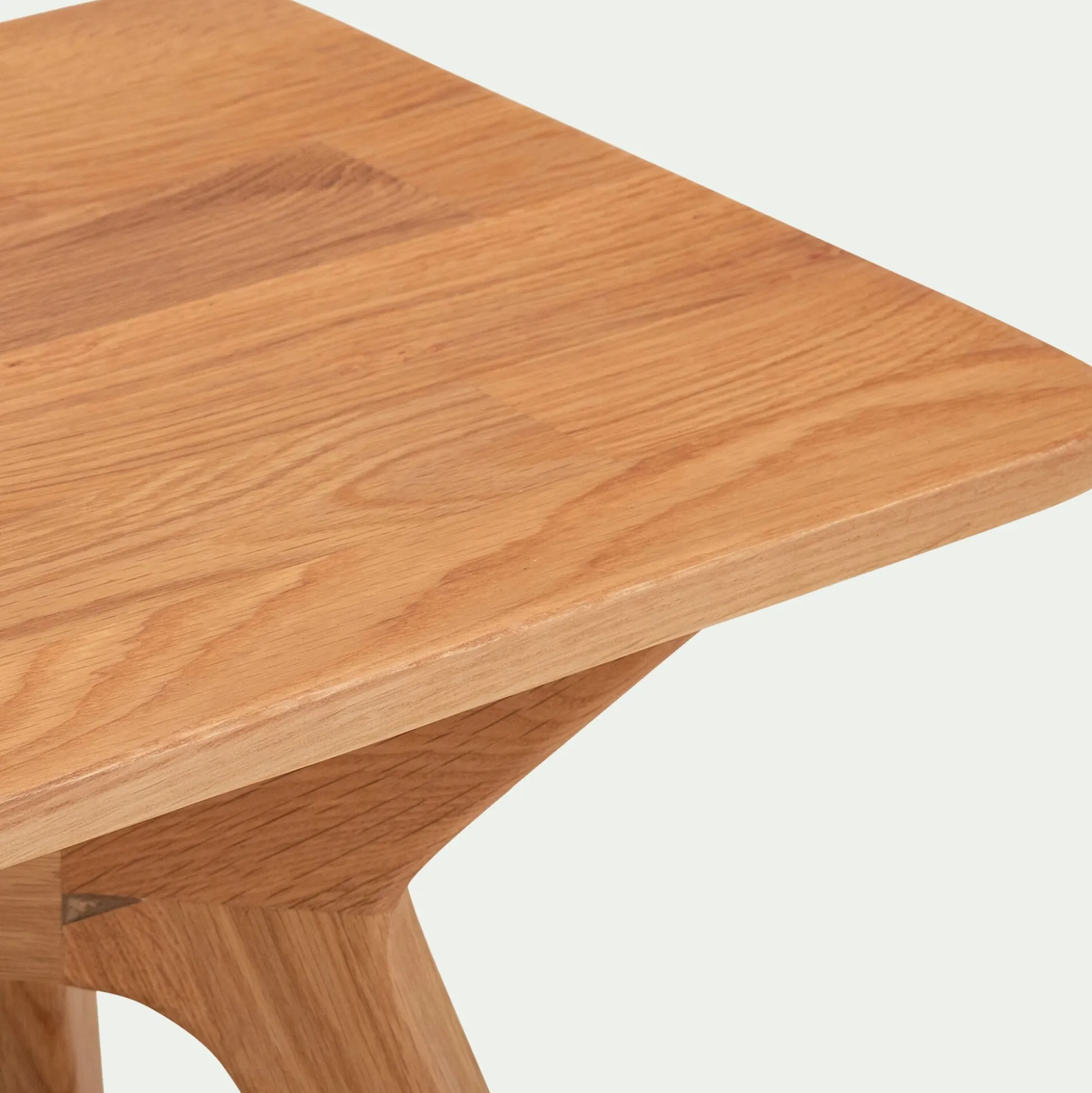Banc en chêne massif vernis naturel L130cm - bois clair