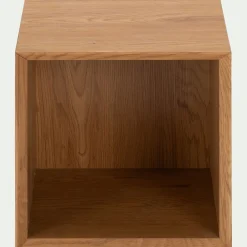 Bibliothèque 1 case en bois L36xl36xH36cm - bois clair
