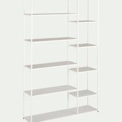 Bibliothèque en acier - blanc