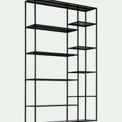 Bibliothèque en acier - noir
