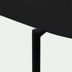Bibliothèque 3 tablettes en métal - noir L100,50xH80cm