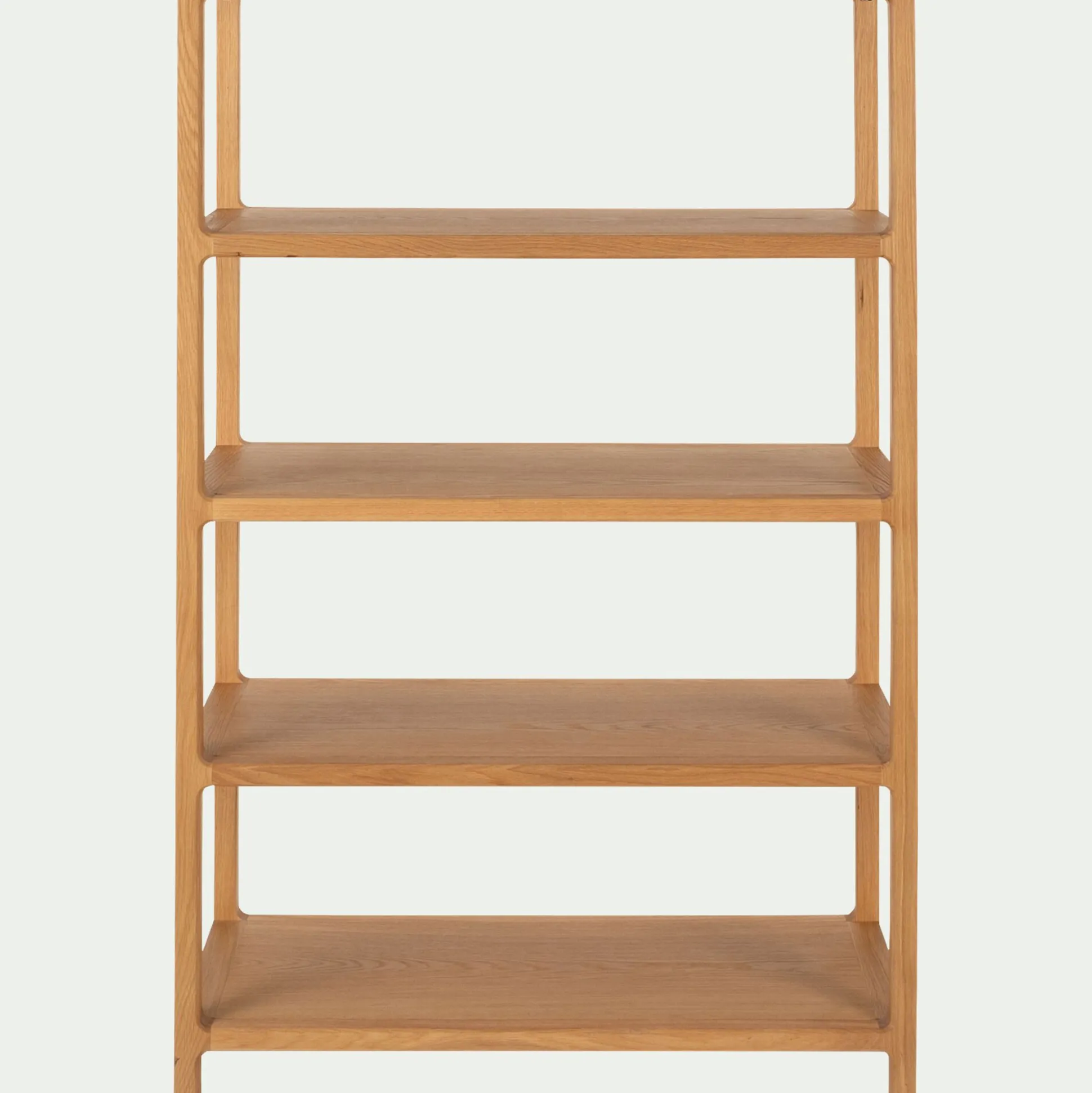 Bibliothèque 4 étagères en chêne L90xl35,5xH143,5cm - bois clair