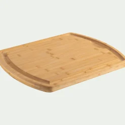 Billot de boucher en bambou 40x50cm - naturel