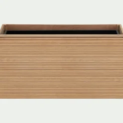 Bloc de 2 grands tiroirs en chêne strié L82cm - bois clair