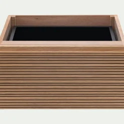 Bloc de 1 tiroir en chêne strié L40cm - bois clair