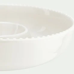 Bol apéritif en porcelaine D23,2cm- blanc ventoux