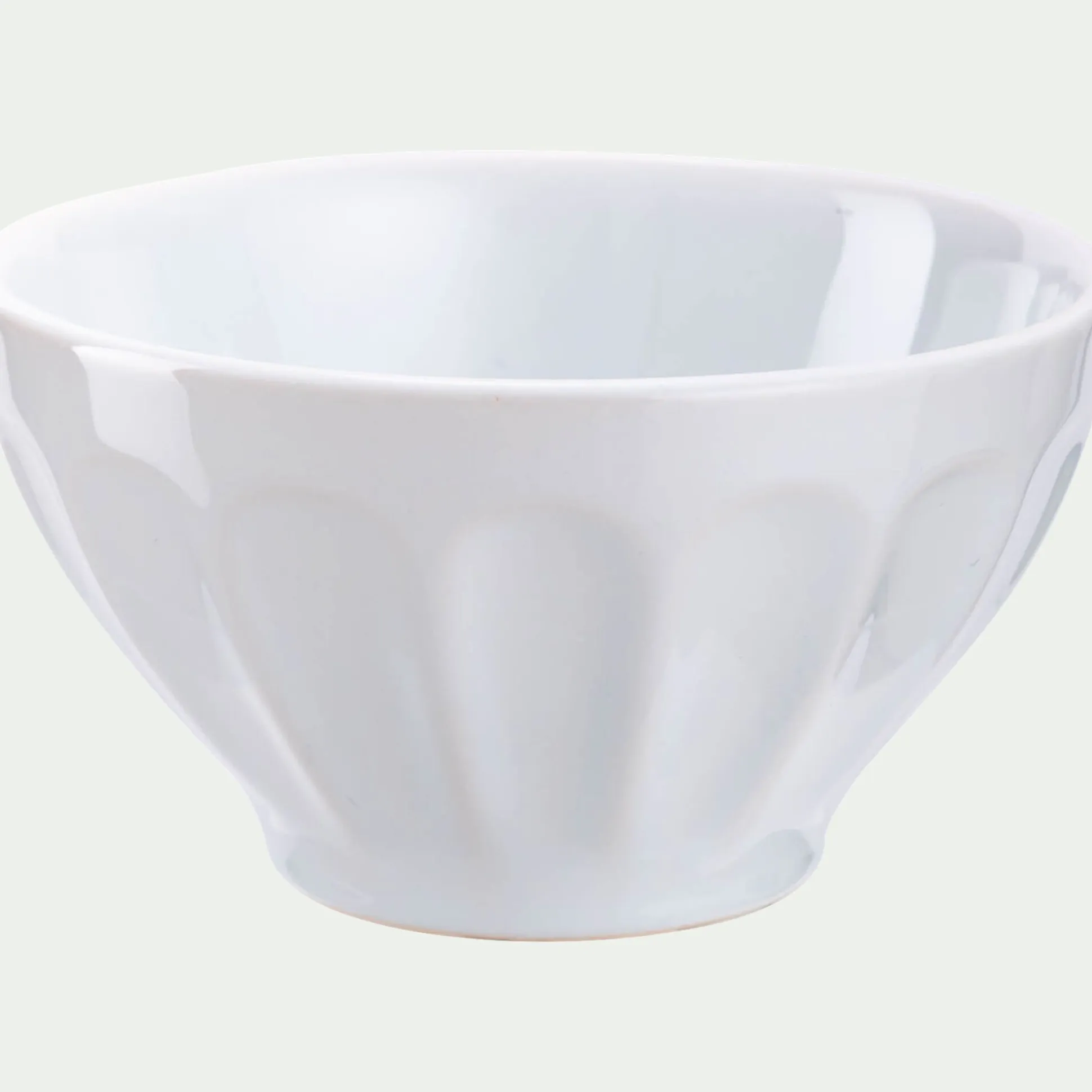 Bol en faïence D16cm - blanc ventoux
