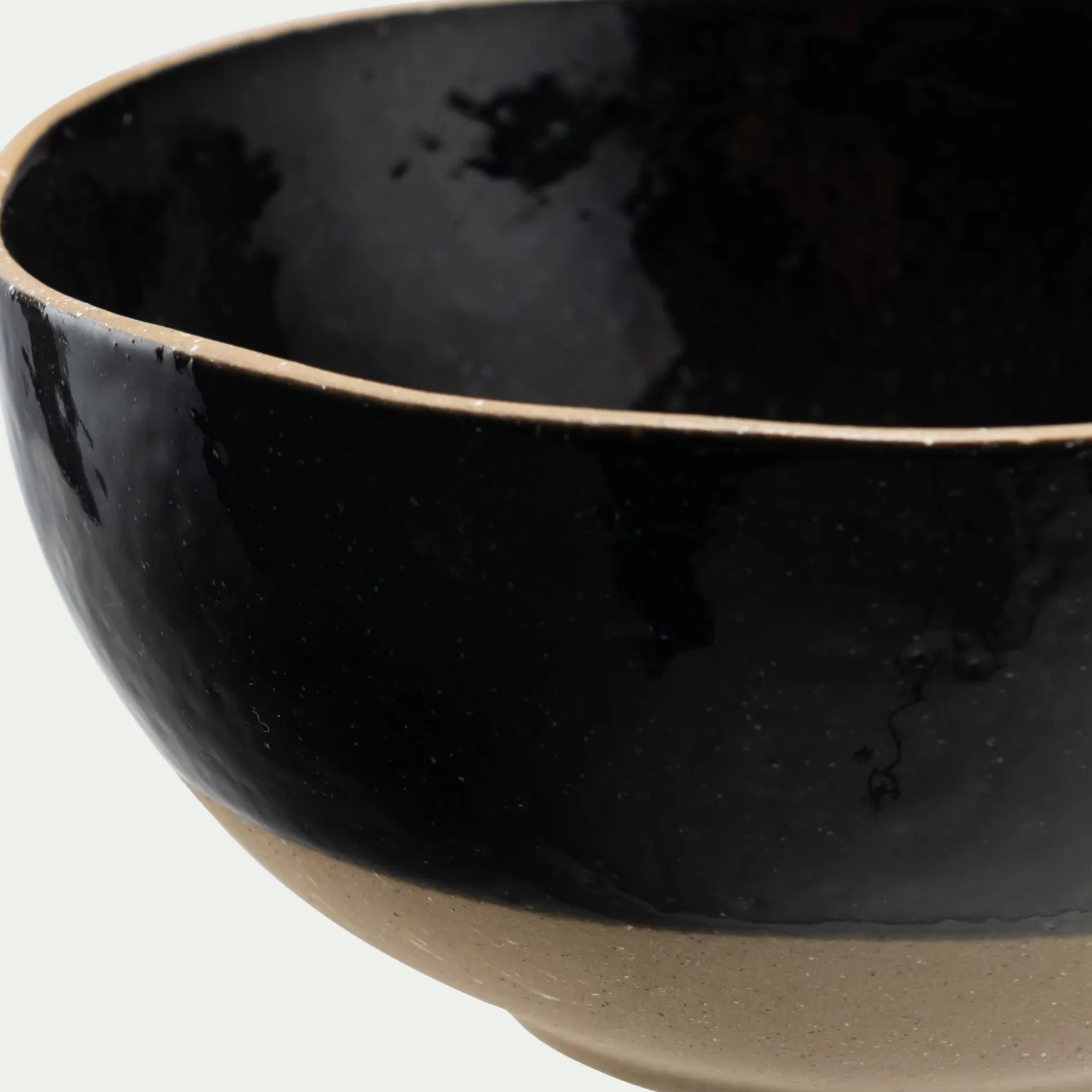 Bol en grès recyclé D15,8cm - noir