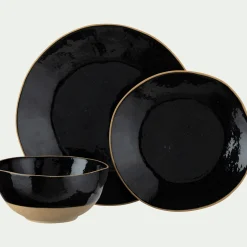 Bol en grès recyclé D15,8cm - noir