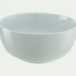 Bol spirale en porcelaine D16cm - blanc