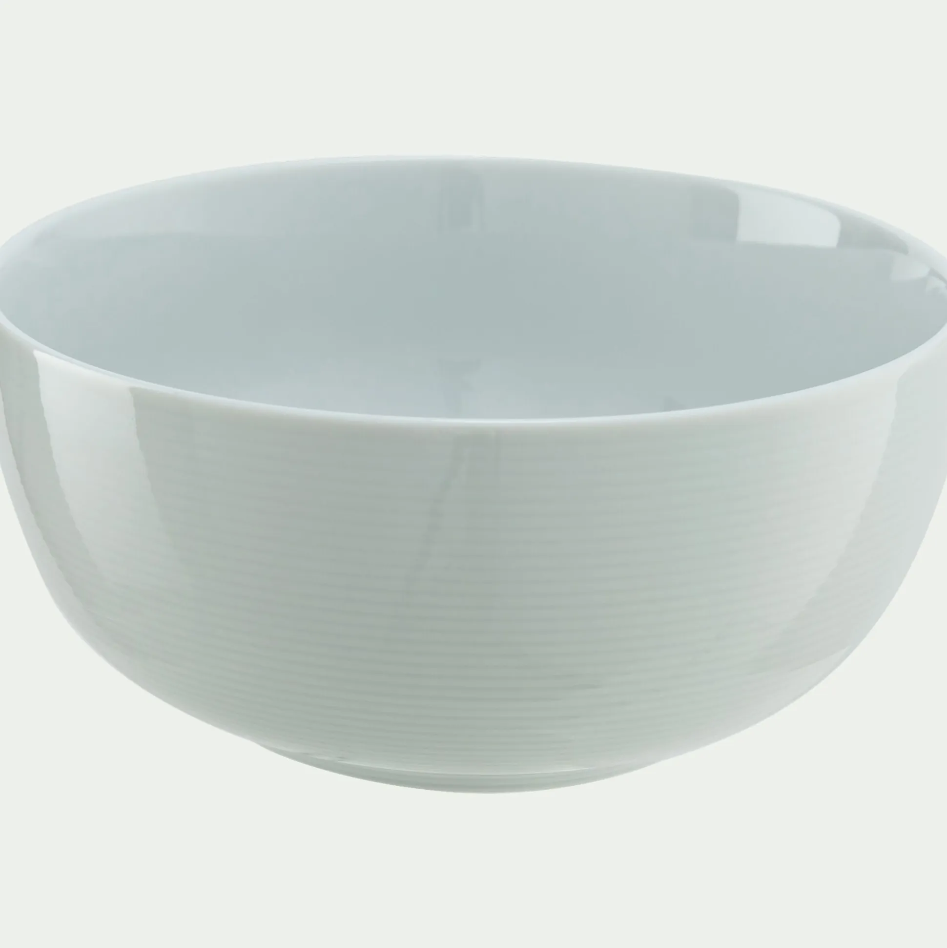 Bol spirale en porcelaine D16cm - blanc