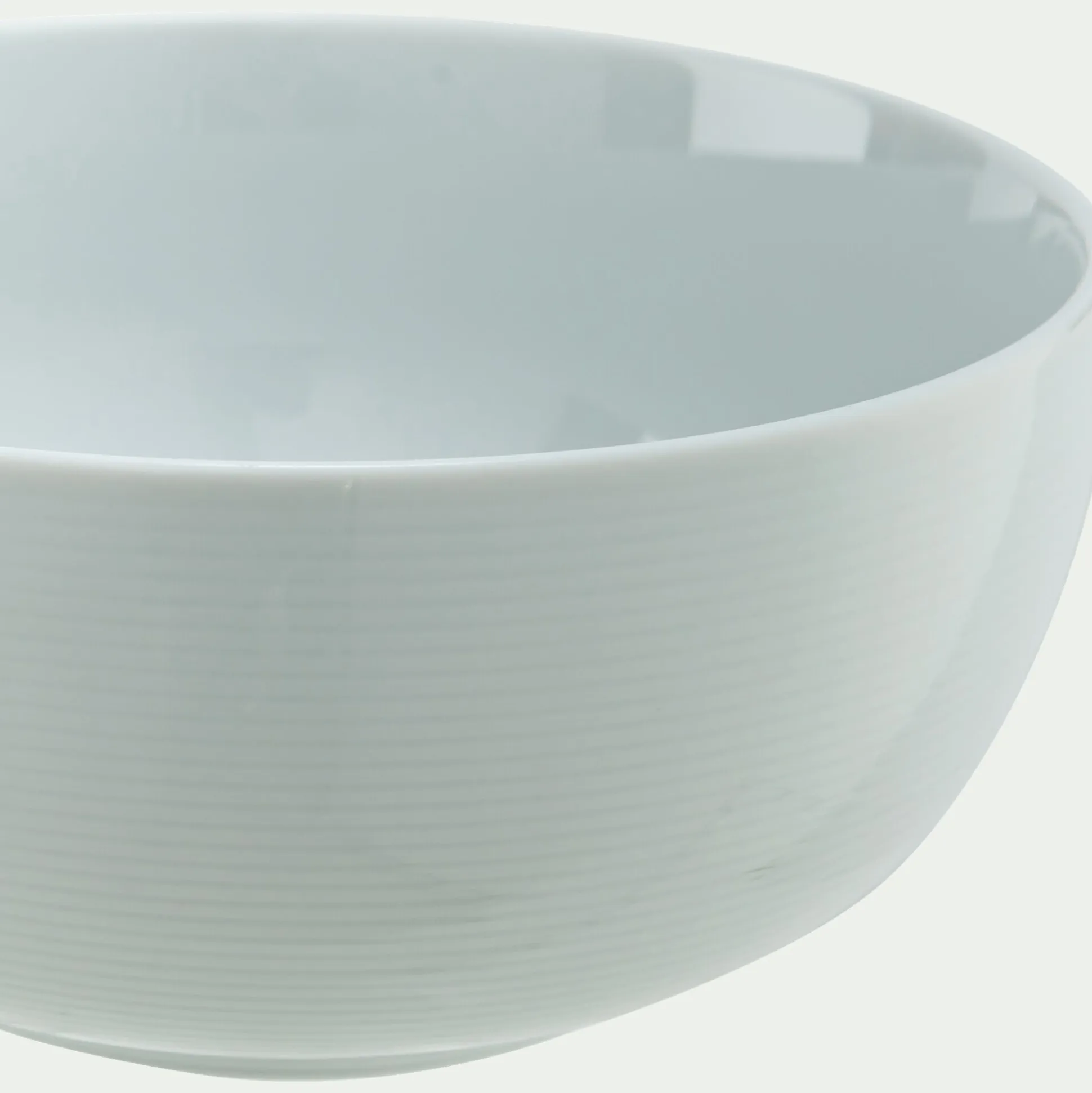 Bol spirale en porcelaine D16cm - blanc