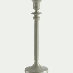 Bougeoir en aluminium H31,5cm - blanc