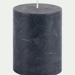 Bougie cylindrique - bleu H10cm