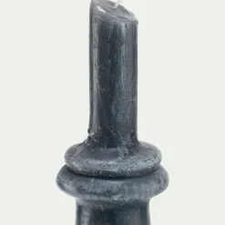 Bougie déco contemporaine H36cm - gris
