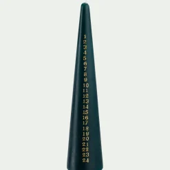 Bougie de Noël en forme de sapin H25cm - vert (modèle aléatoire)