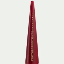 Bougie de Noël en forme de sapin H25cm - vert (modèle aléatoire)