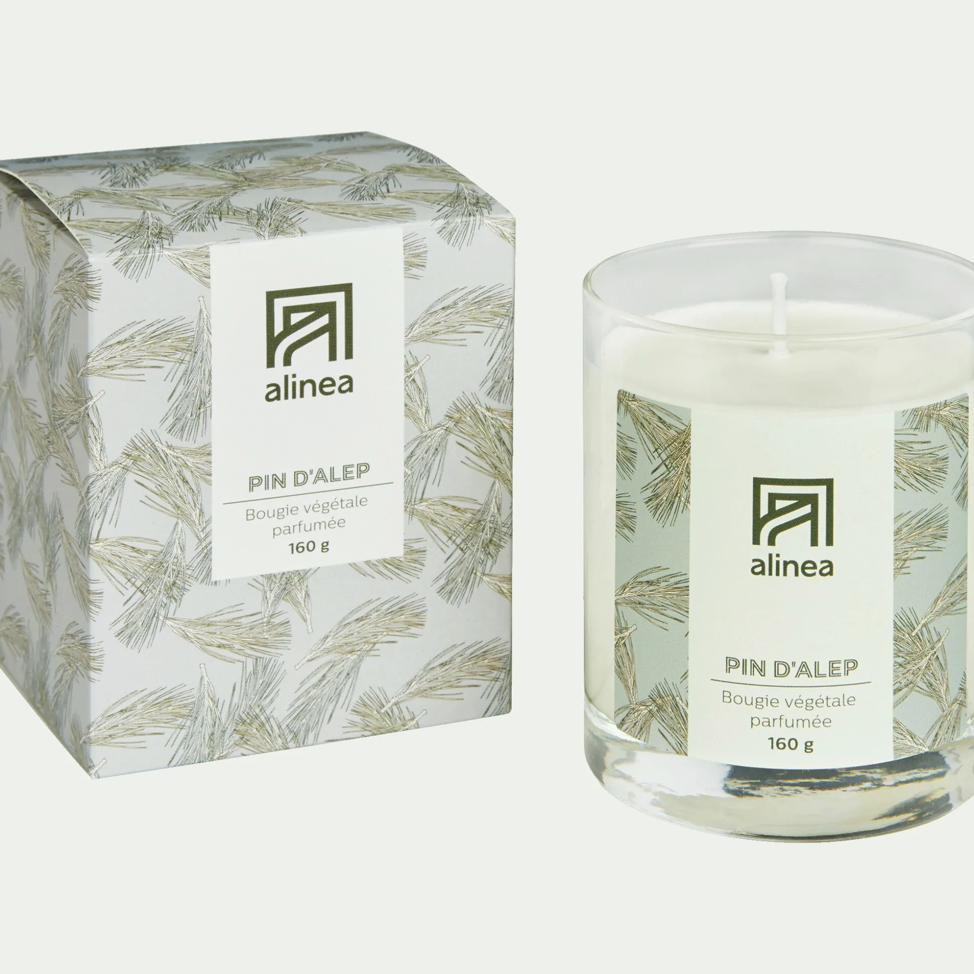 Bougie parfumée senteur Pin d'Alep 160g