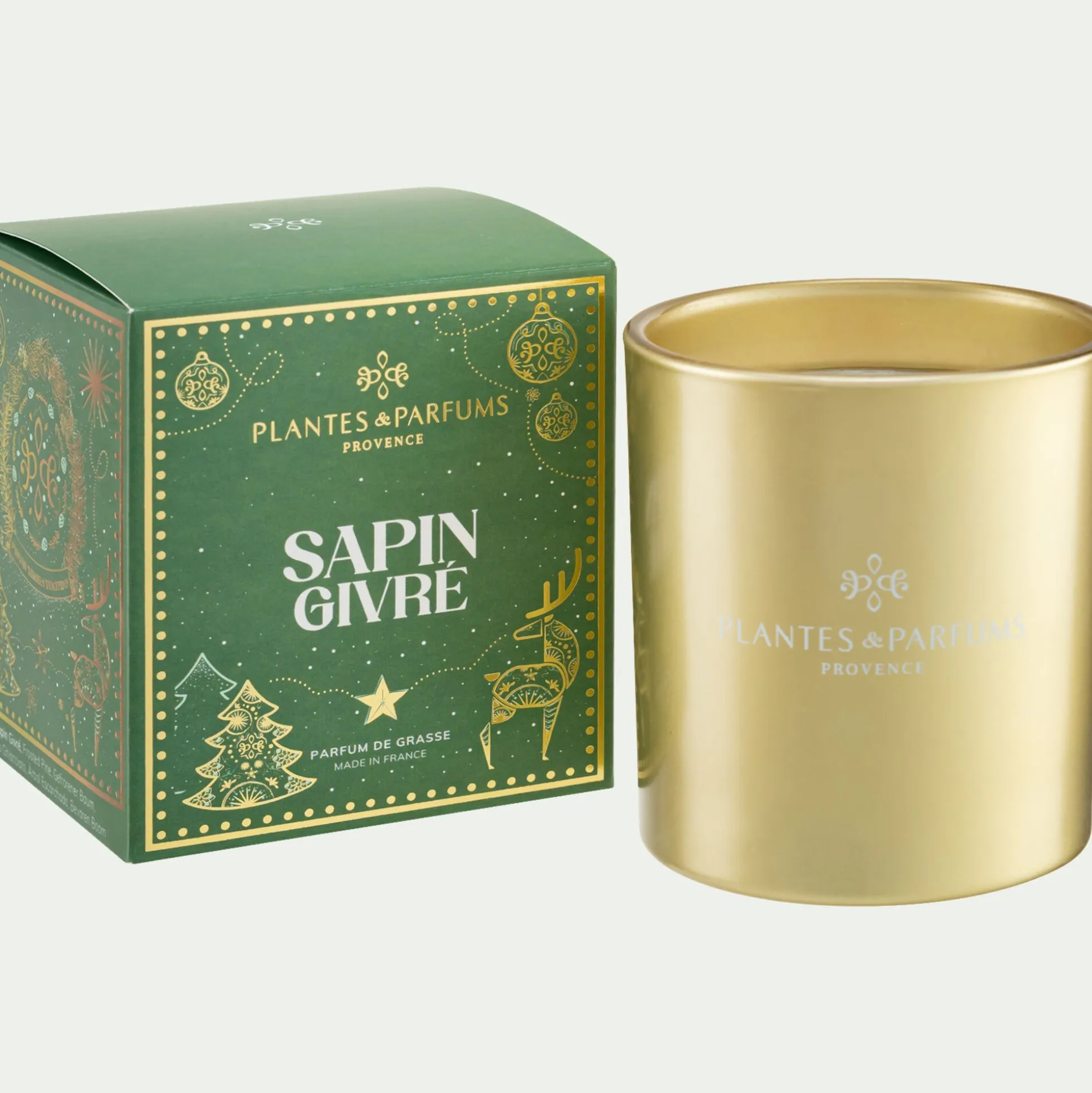 Bougie parfumée senteur Sapin Givré 180g