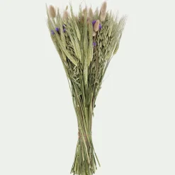 Bouquet de fleurs séchées 50cm - bleu