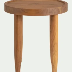 Bout de canapé en acacia D45xH47cm - naturel