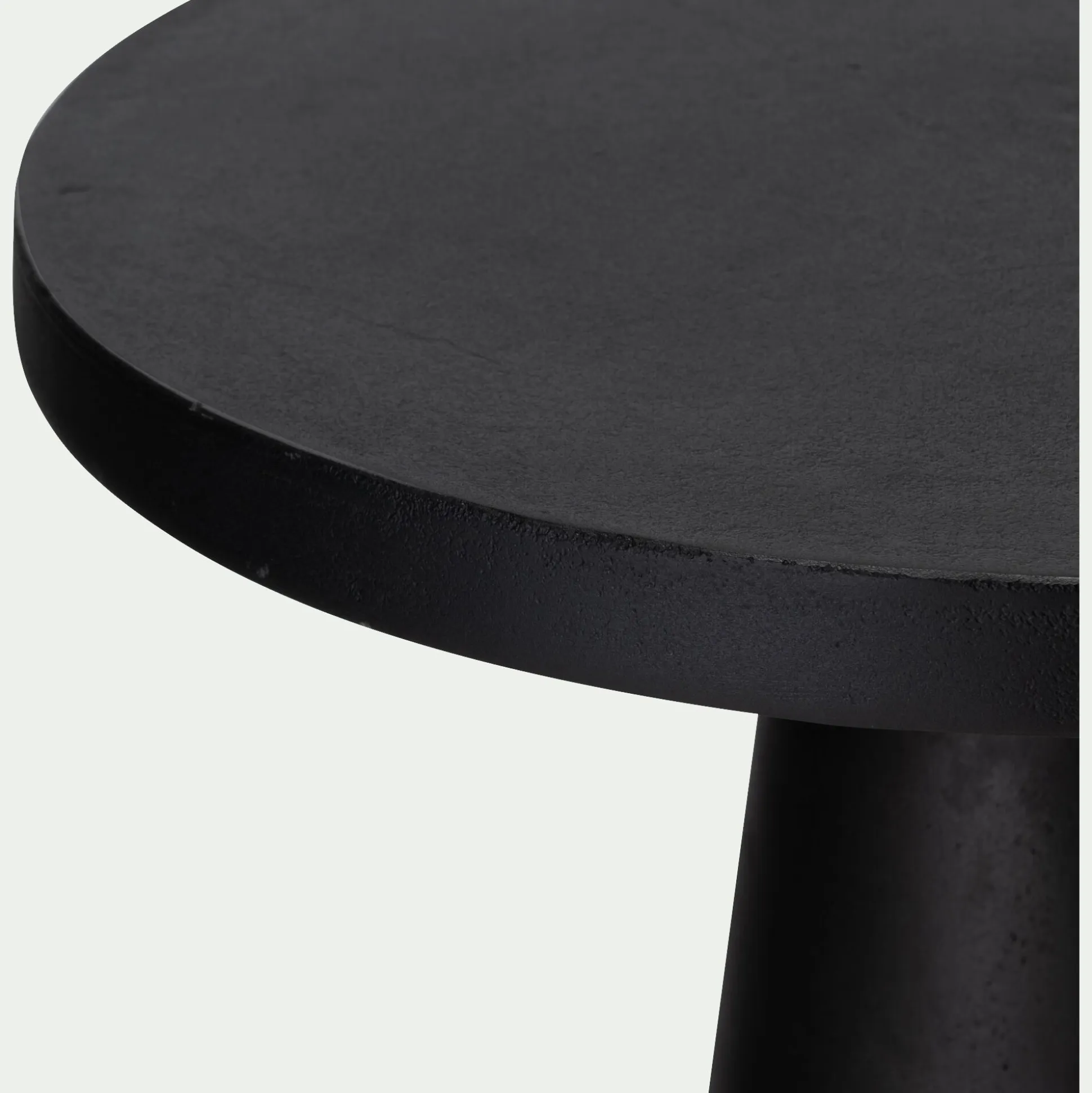 Bout de canapé en aluminium - noir D51xH60cm