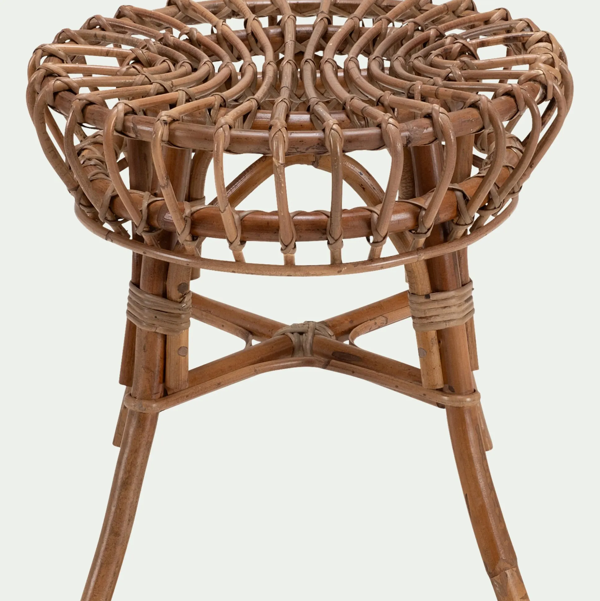 Bout de canapé en rotin D44xH41cm - naturel