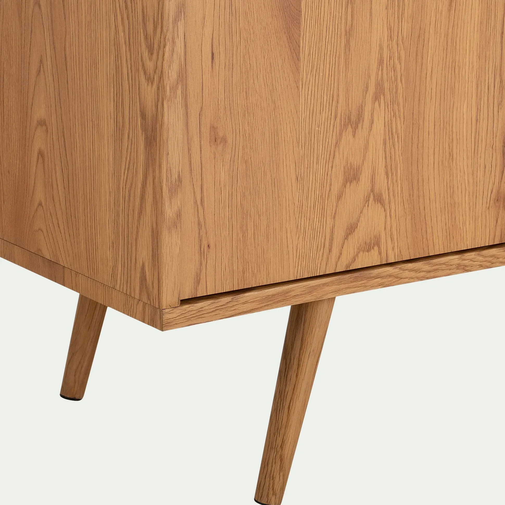 Buffet 3 portes effet bois - bois clair