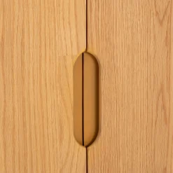 Buffet 4 portes en chêne massif - bois clair