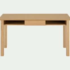 Bureau avec tiroir en bois L140cm - bois clair